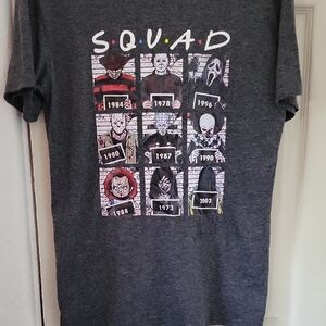 Source Unknown Charcoal Gray Graphic Muscle Tee